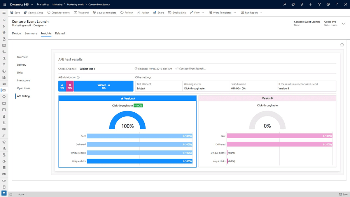Dynamics 365 Marketing Target Leads